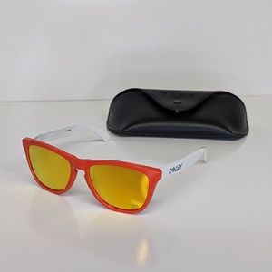 Oakley Frogskins 30th Anniversary Red/White Golden Mirrored Squared 50[]17 133.